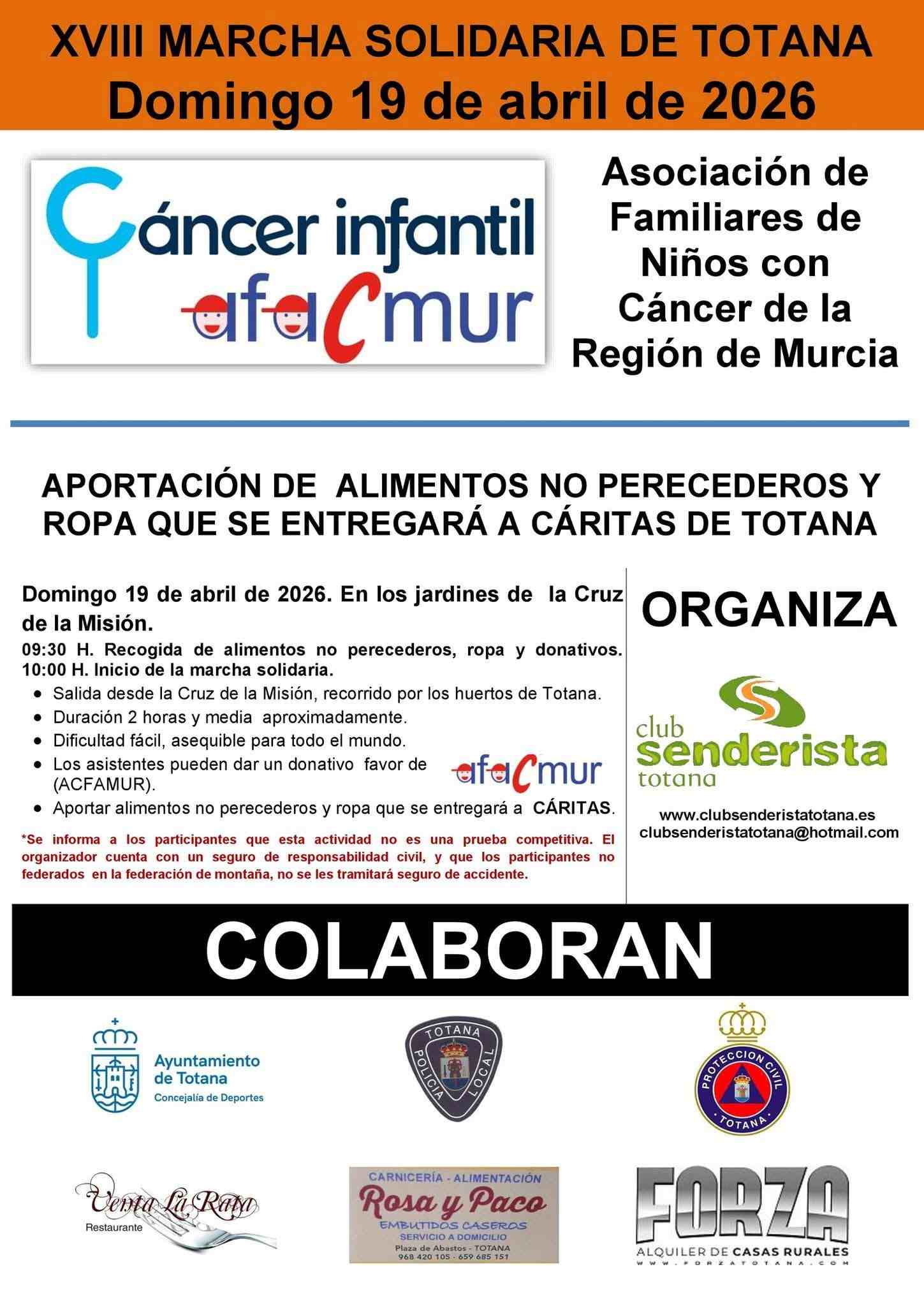 XVIII Marcha Ruta Solidaria Club Senderista